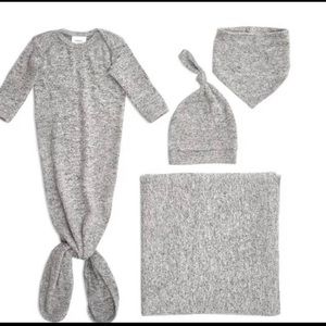 NEW Adan & Anais Snuggle NEWBORN GIFT SET - Heather Gray